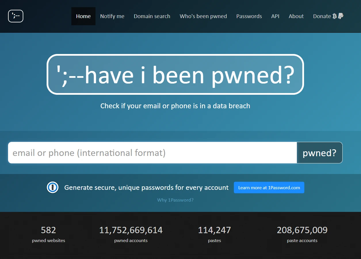 ¿La contraseña que usaste en algún sitio web fue hackeada?