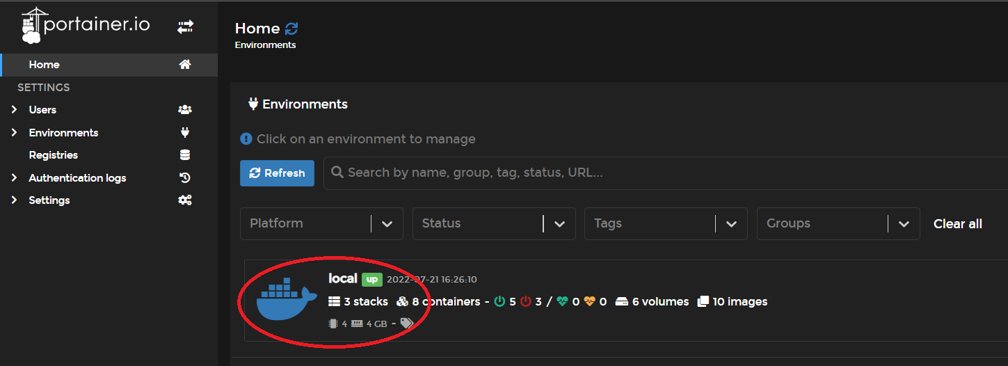 Actualizar un contendor Docker en Portainer